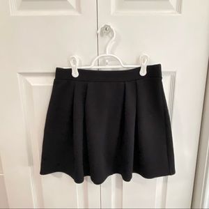 JOE B Pleated Black Skater Skirt | M